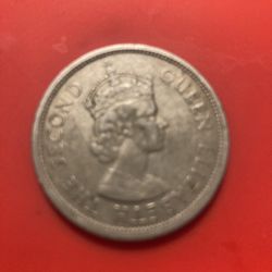 1960 Hong Kong One Dollar Coin, High quality