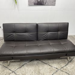 Leather Futon Couch 