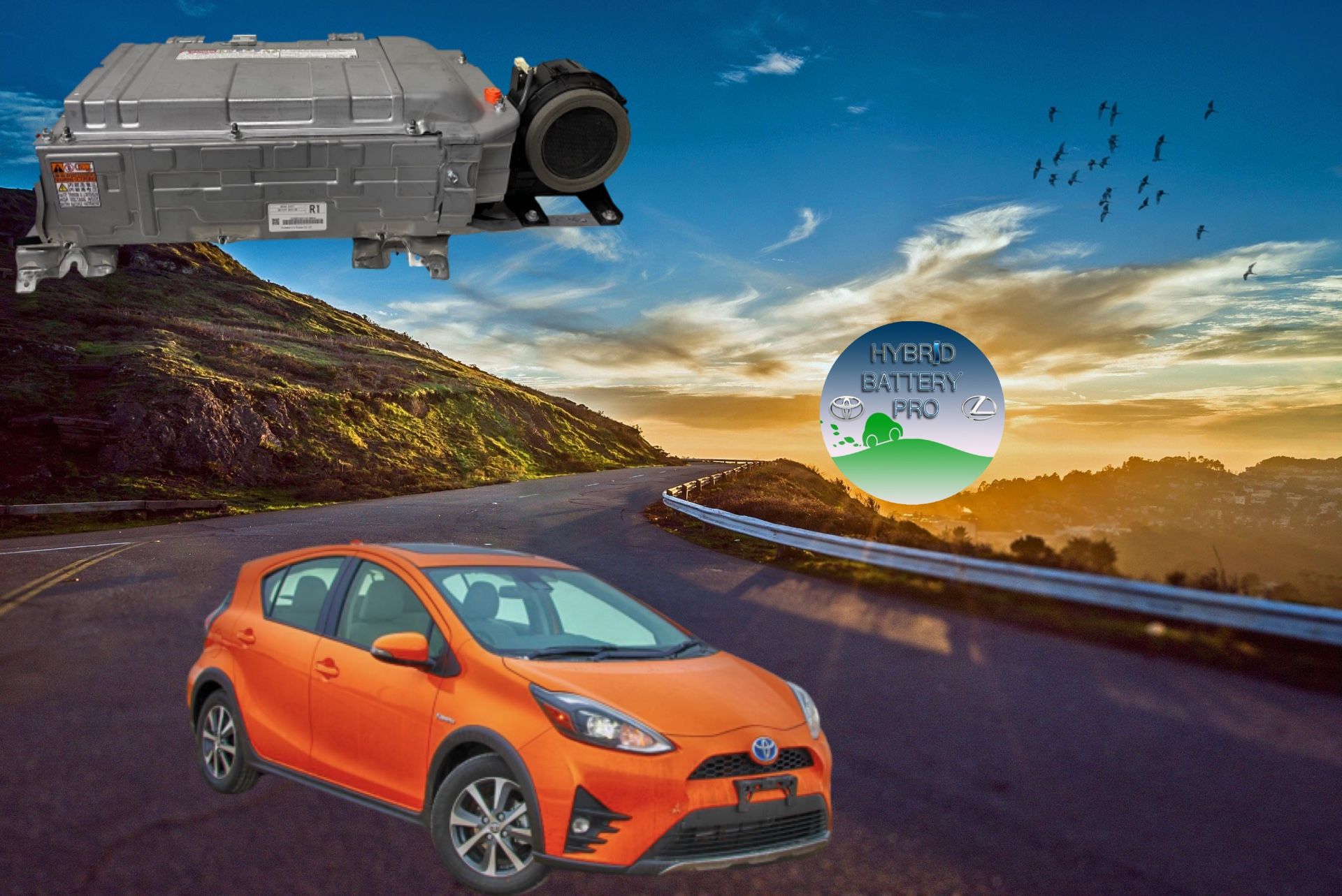 Hybrid battery for Prius C 2012-2018, 1 Year Warranty !