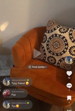 Gold and orange chairs
