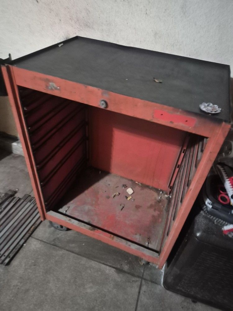7 Drawer Red/orange Tool Box