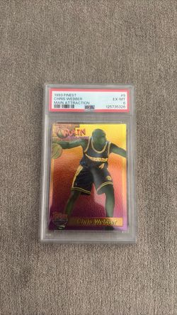 1993 Topps Finest Chris Webber Main Attraction PSA 6