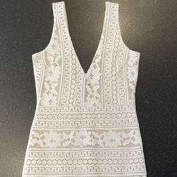 Cocktail Dress - White Lace