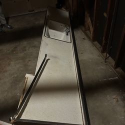 12ft Counter With 33 w Double Sink