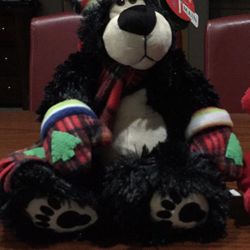 First & Main Christmas Plush Bear