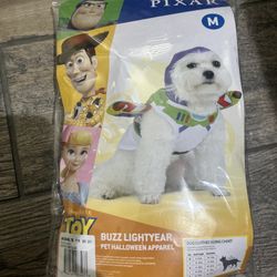 Toy Story Buzz Lightyear Pet Halloween Costume-NEW