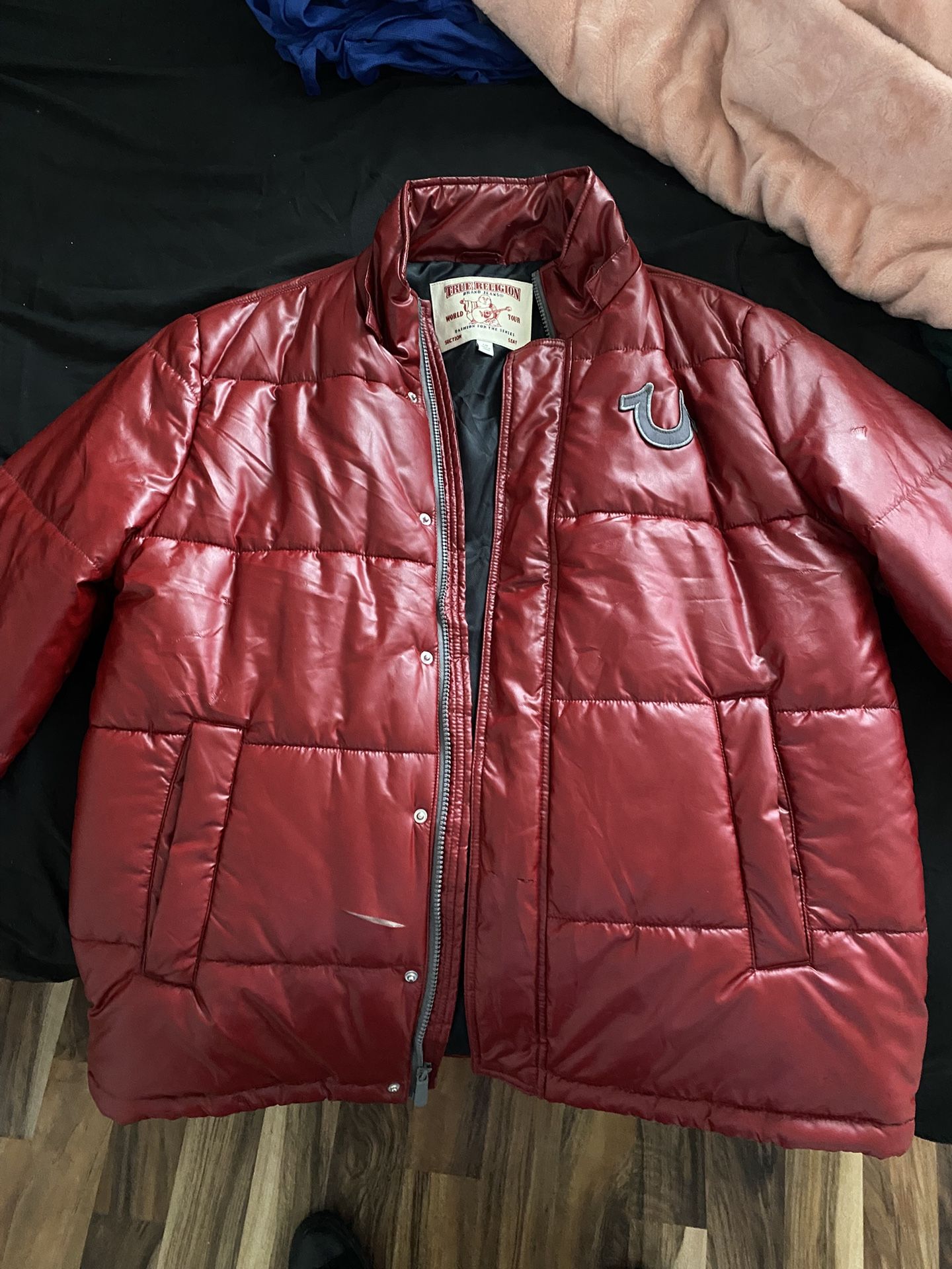 True religion Puff Leather Jacket GREAT CONDITION!