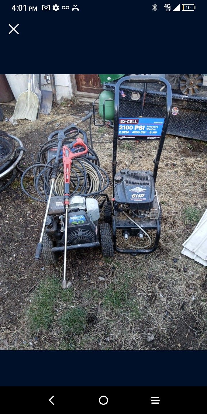 Pressure Washers + Extra Stuff