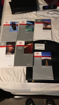2012 Tacoma owners manual/books