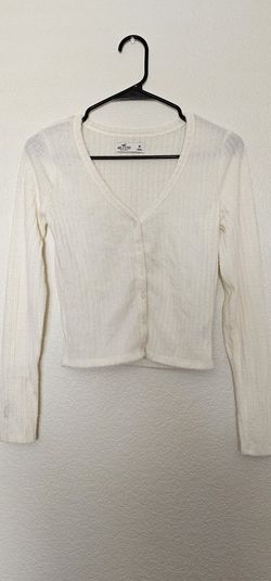 White Long Crop Top