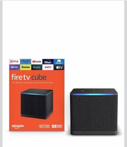 Amazon Fire TV Cube, with AI-powered Fire TV Search, Hands-free streaming device, find shows faster with Alexa+, Wi-Fi 6E, 4K Ultra HD
