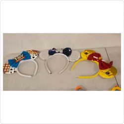 Disney Inspired Minnie Mouse Ears Headbands Lot (Toy Story, Galaxy Castle, Winnie the Pooh)