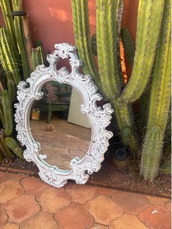 Victorian White mirror
