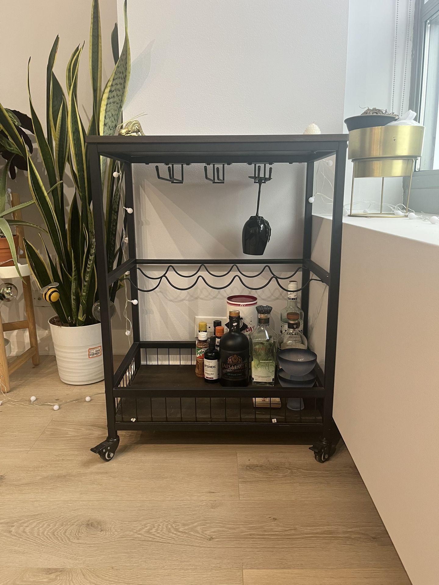 Bar Cart and wine rack