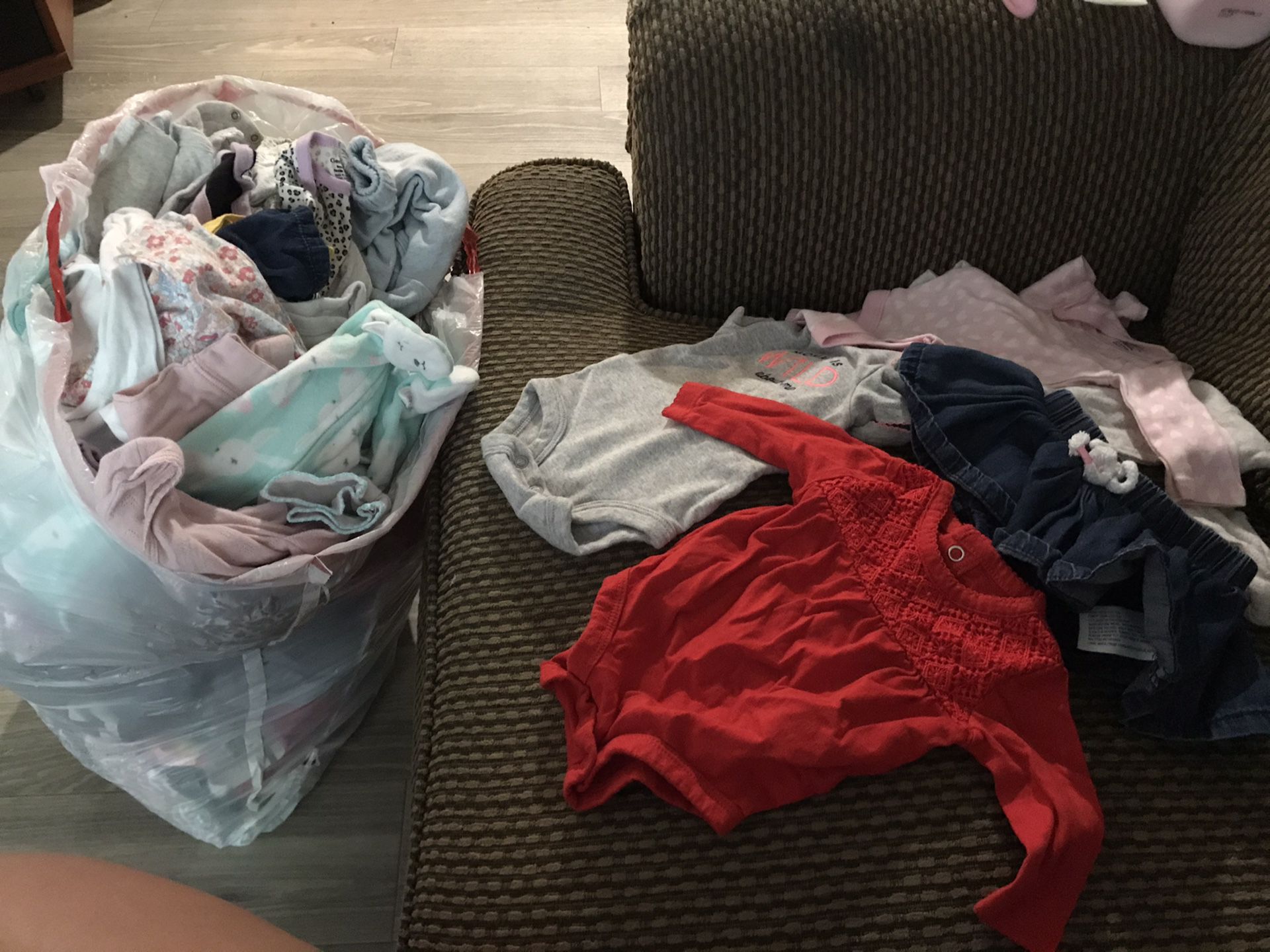 Full bag of Newborn girl clothes