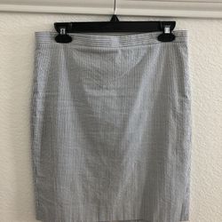 JCrew Seersucker skirt