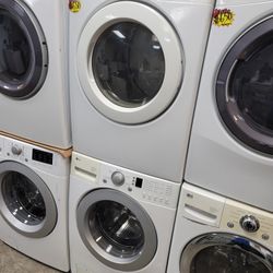 LG Front Loading Washer And Stackable Gas Dryer Set 