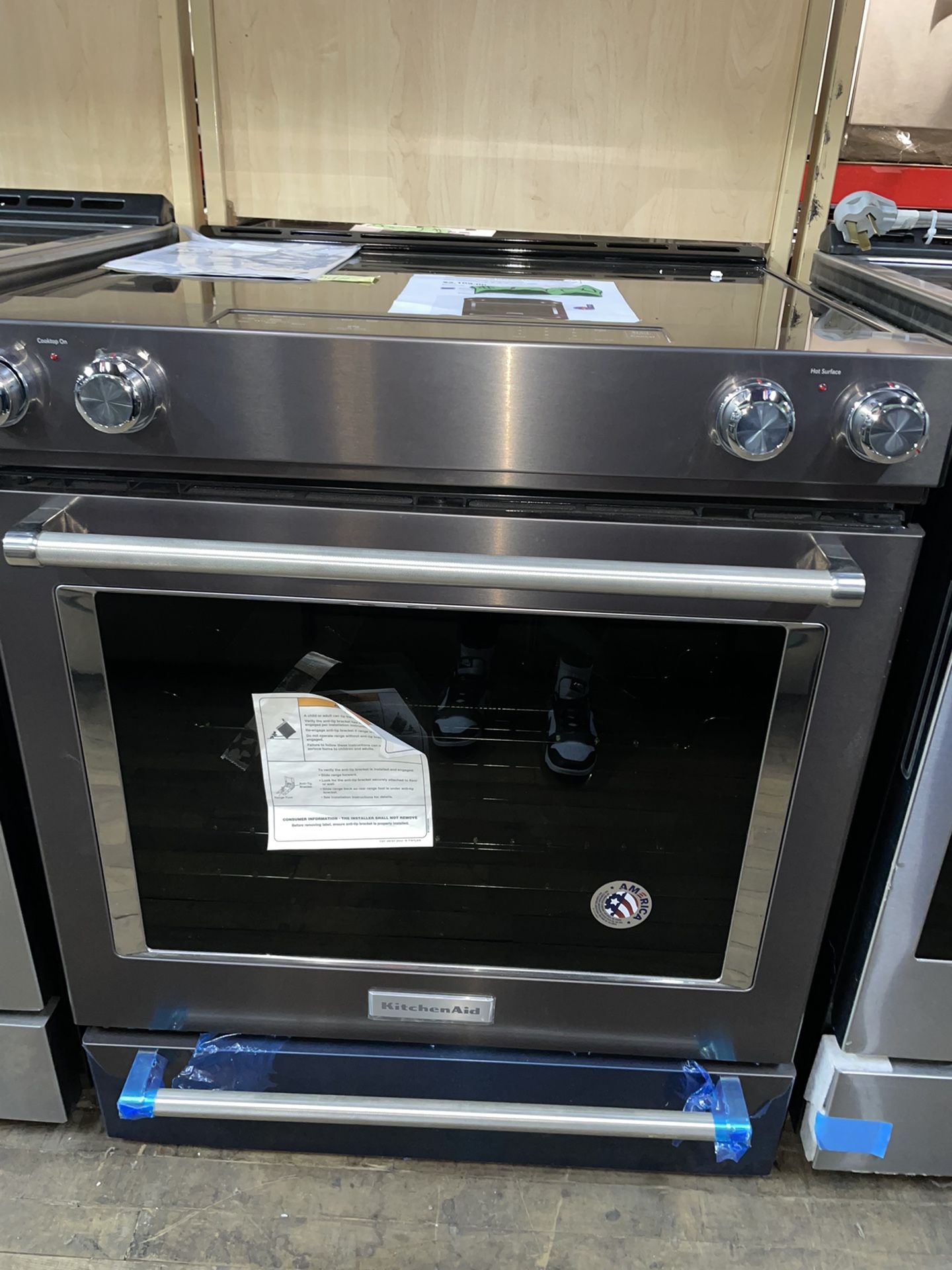 Stainless steel 30 inch kitchenaid smooth surface stove