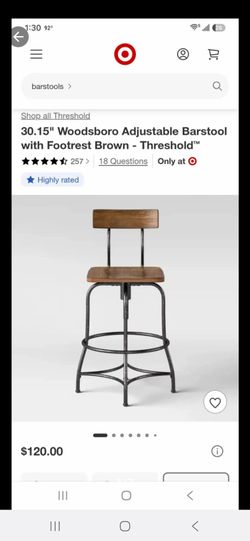 Spinning Chair metal frame and wood