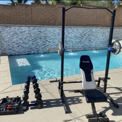 Complete Home Gym Set – Power Rack, Bench & Weights
