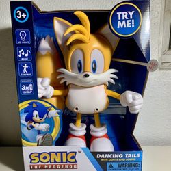 NIB Sonic the Hedgehog Dancing Tails Light Up & Sound Battle 10” Inch Limited Edition Figure