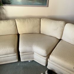 80s White Sectional