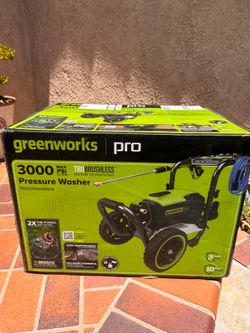 Green Works pro 3000 psi brushless pressure washer