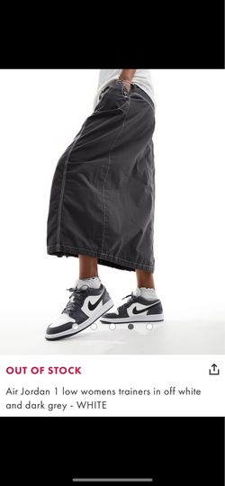 Woman’s shoes Air Jorden’s 1 low size: 8 (Dark gray & white)