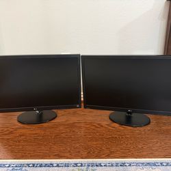 2x LG 27” Monitors