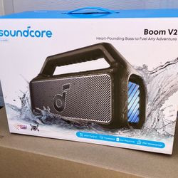 Soundcore Boom 2 (V2) by Anker - 80W Waterproof Floating Portable Bluetooth Speaker - 24hr Battery