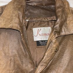 Kamal Leather Jacket Size Large 