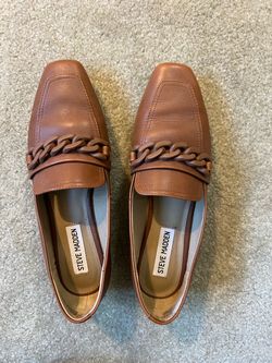 Steve Madden Brown Chain Loafers