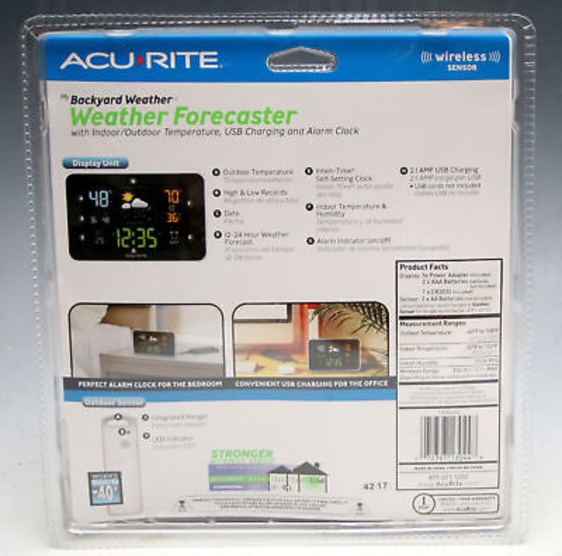 AcuRite 13044 Digital Weather Forecaster With Alarm Clock