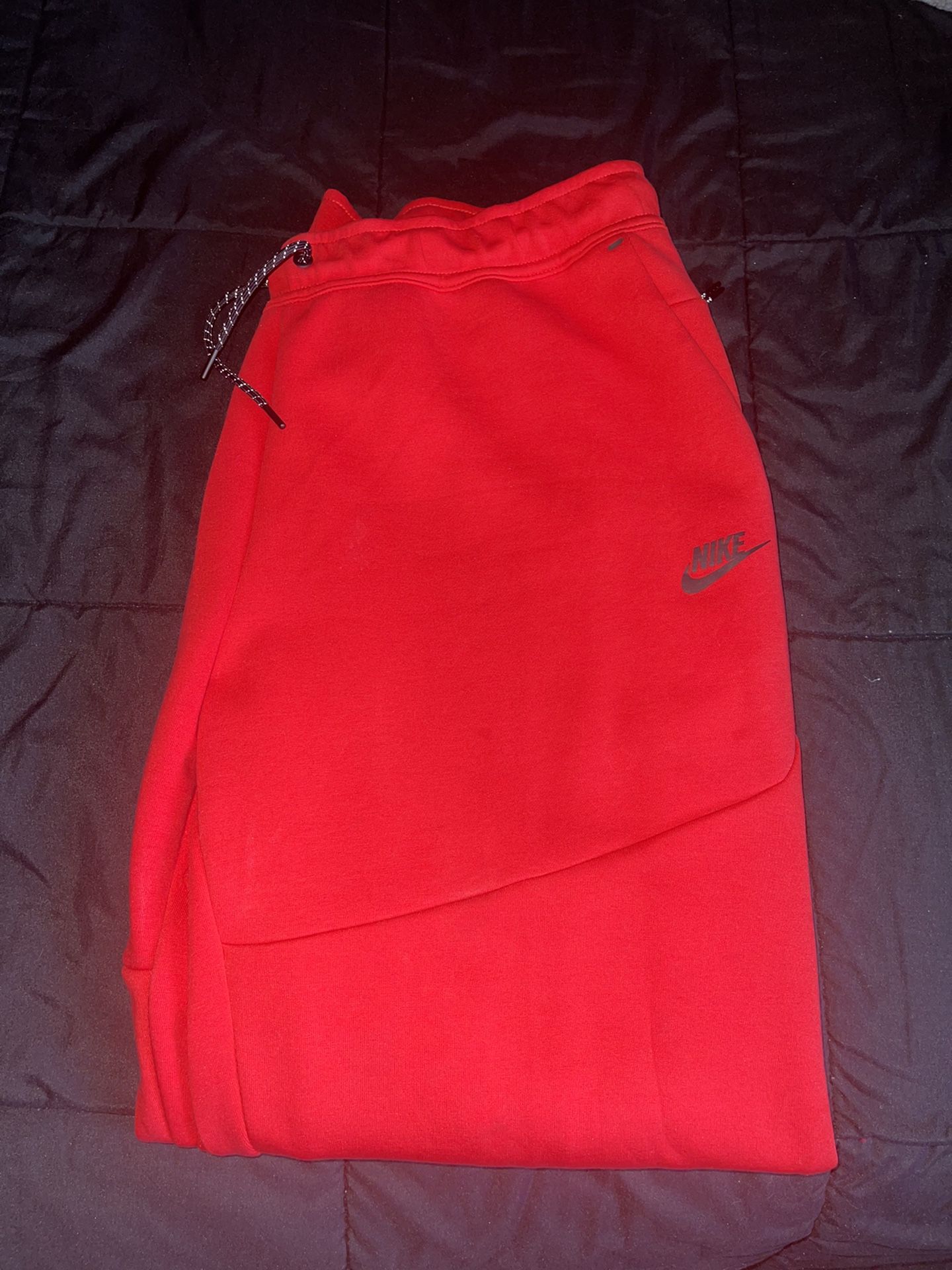 Nike Tech Fleece Red Joggers