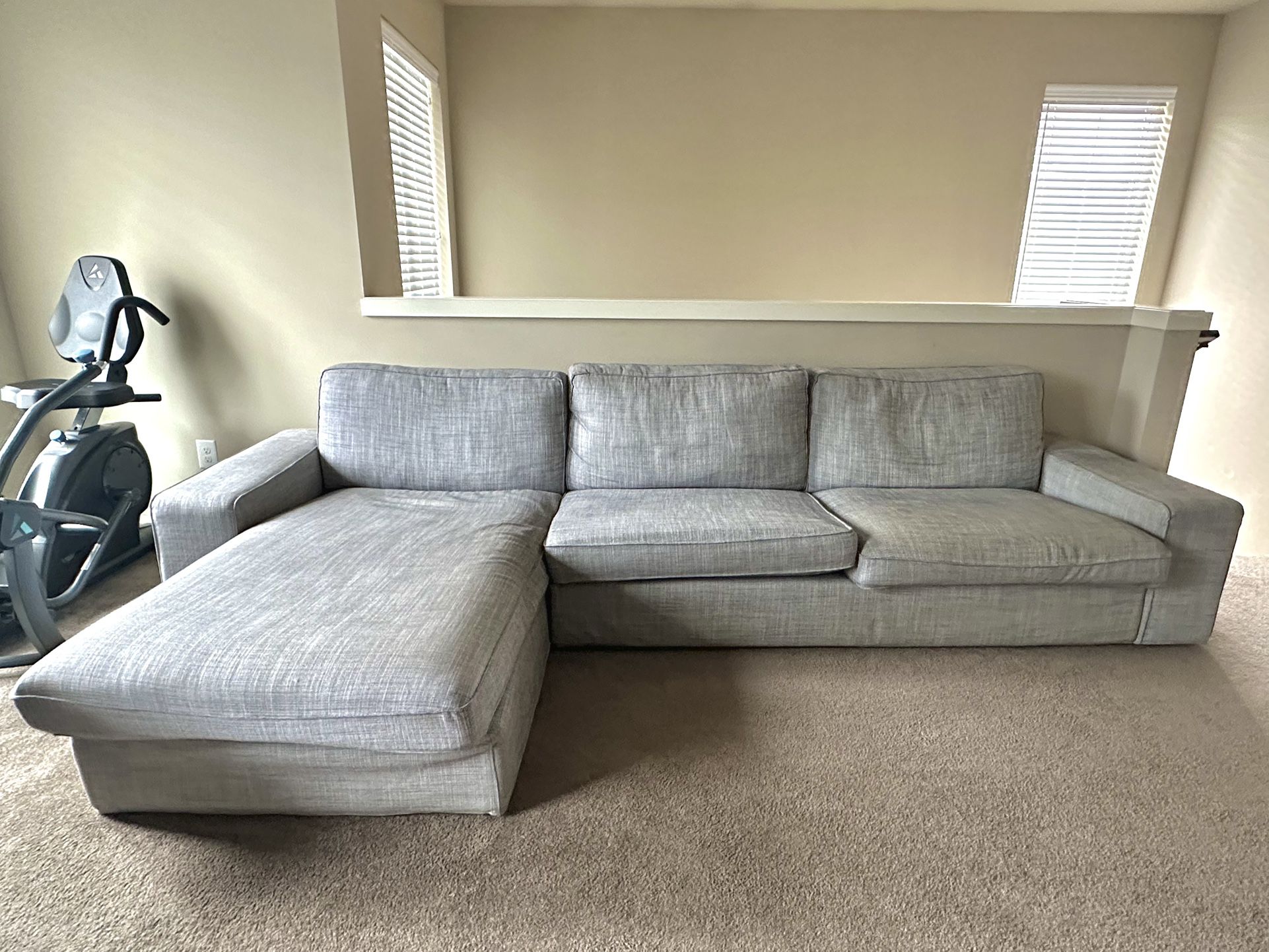 Grey IKEA Couch For Sale 