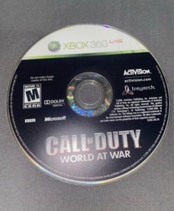 Xbox 360 Call Of Duty World At War Videogame