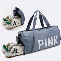 Pink Workout Bag With Strap