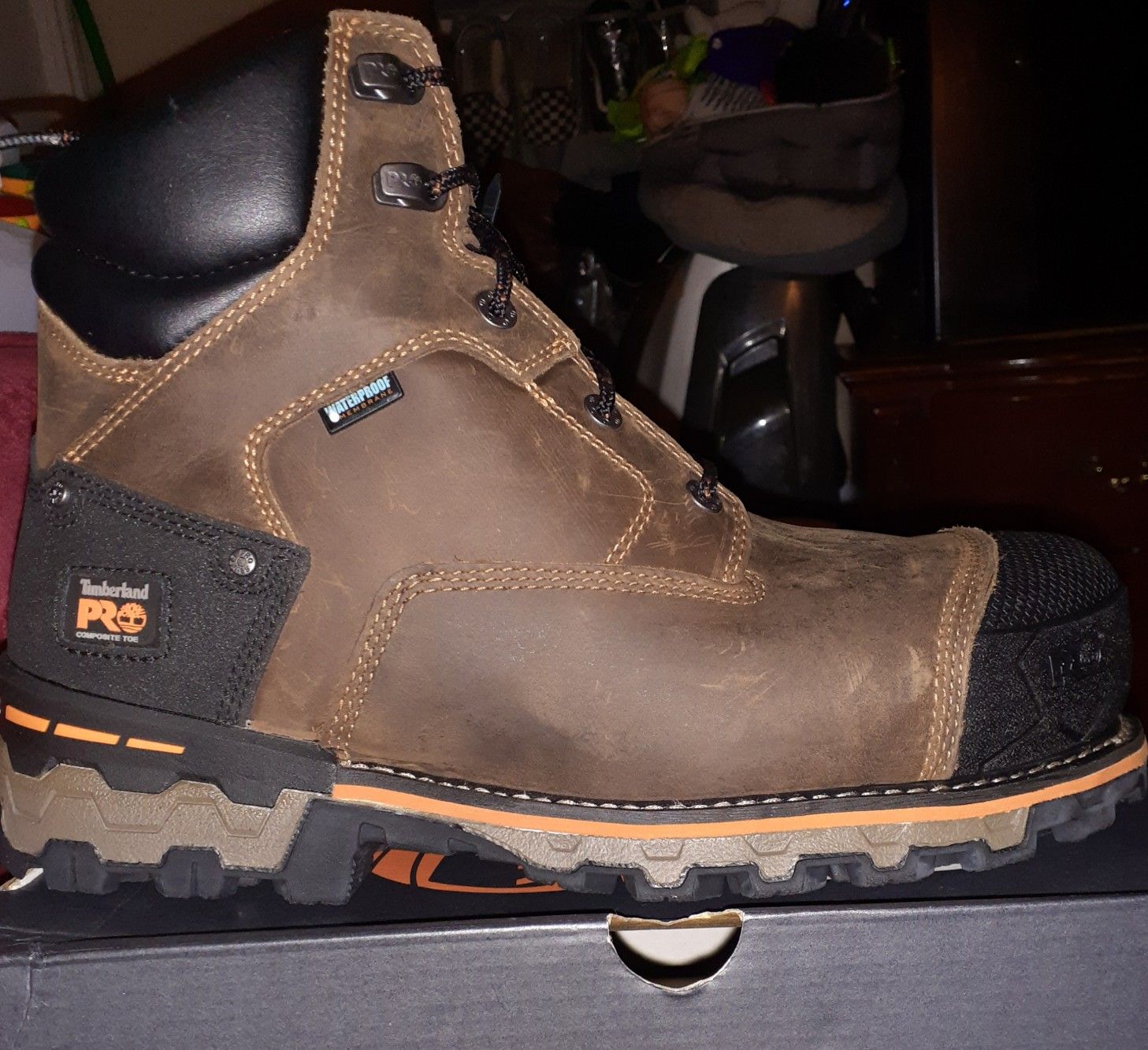 New Timberland Boondock work boots for men composite safety toe waterproof size 9.5 $125