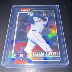 Topps Series 2 MVP Yordan Alvarez Astros #468 Parallel Serial Black 10/10