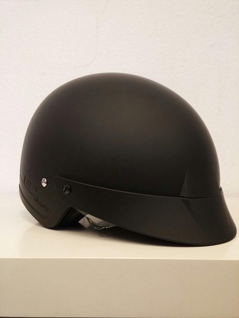 GLX M-14 Matte Black Sniper Street Motorcycle Helmet Black Size Large