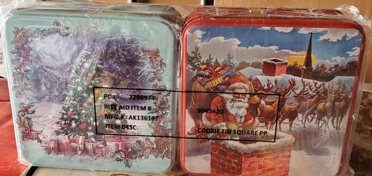 Christmas cookie boxes packed of two