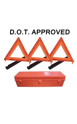 Warning Triangles Emergency Roadside Folding Reflectors