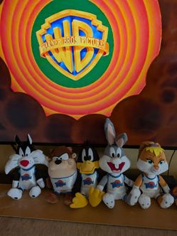 Space Jam Looney Tunes Plush Set of 5