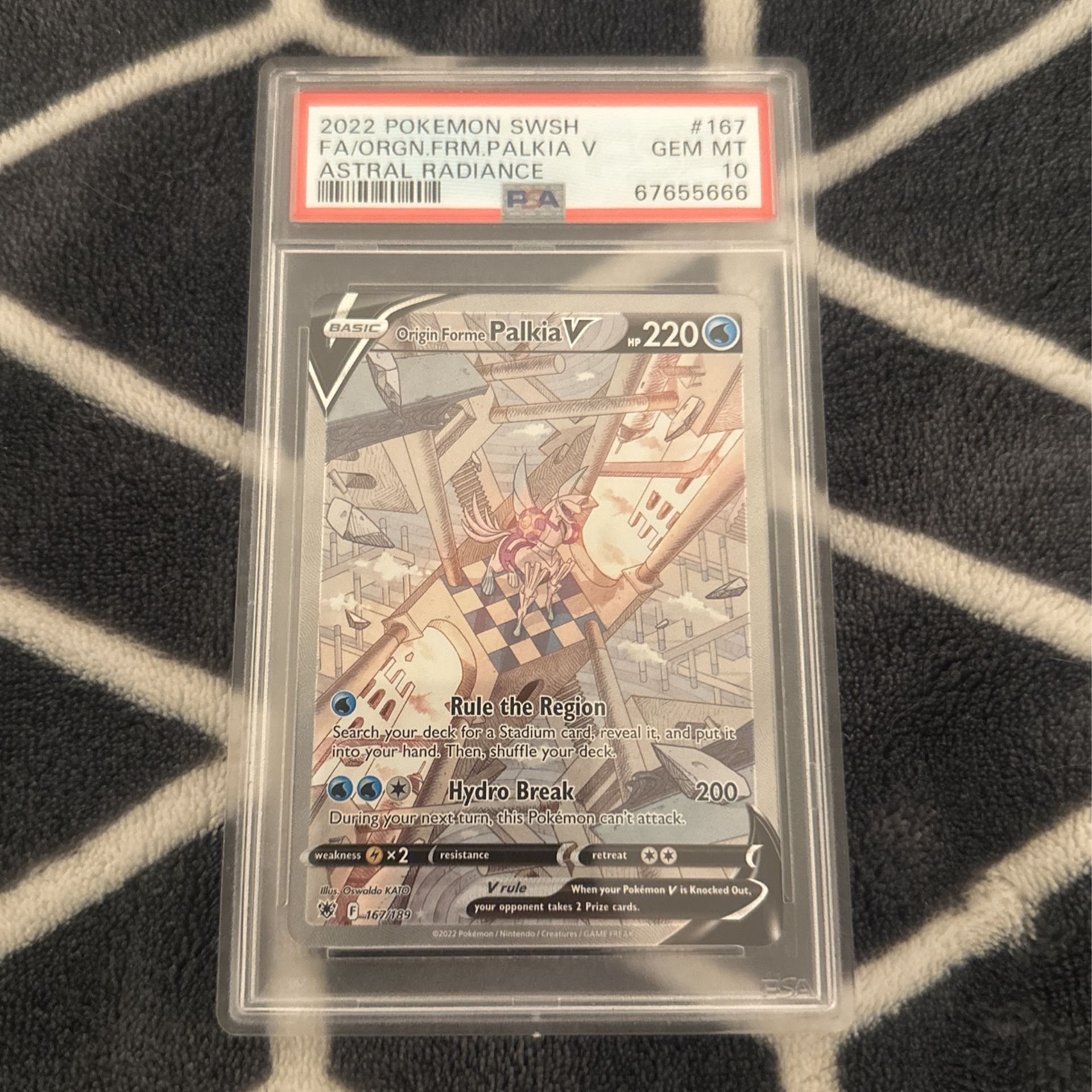 Graded Pokemon Card Palkia