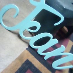 BIG WOODEN NAME WALL DECOR NO FLAWS PERFECT