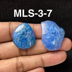 Multi-Stone Mix Shape Gemstone Cabochon-2Pc Lot-MLS-3-7