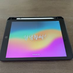 iPad w/ Case And Apple Pencil 