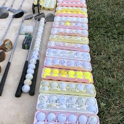 Golf  Clubs & Balls. Lots of different Brands. 