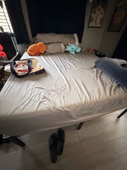 California King bed frame and mattress