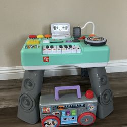Fisher Price DJ Table and Boombox